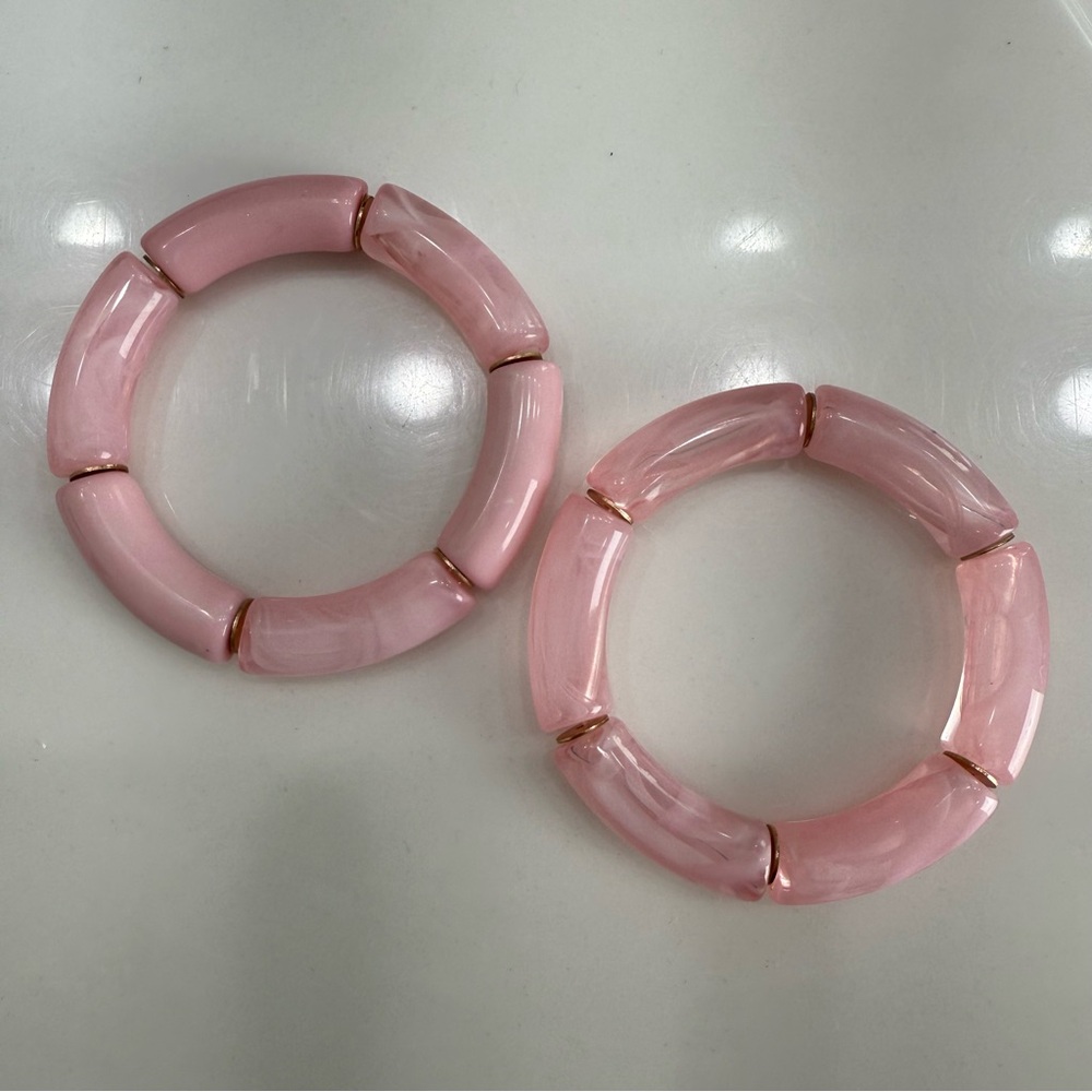 Elegant Pink Bracelet Set